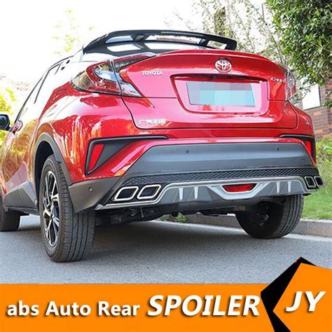 For Toyota Chr Body Kit Spoiler 2018 2020 Ch R Back Abs Rear Lip Rear