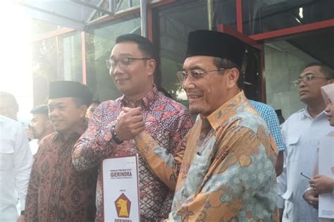 Ridwan Kamil Dan Suswono Daftar Ke Kpu Dki Pada Agustus