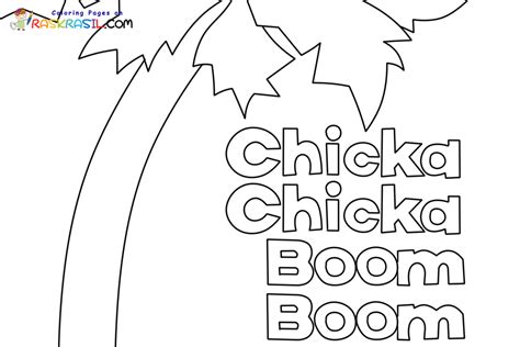 Chicka Chicka Boom Boom Coloring Pages