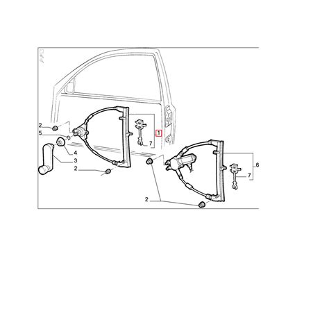 L Ve Vitre Lectrique Manuel Ant Rieure Droite Fiat Punto Original