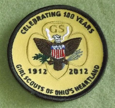 Girl Scouts Ohios Heartland 100th Anniversary Patch Celebrating 100