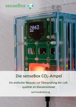 senseBox CO2 Ampel Ein einfacher Bausatz zur Überprüfung der Luft