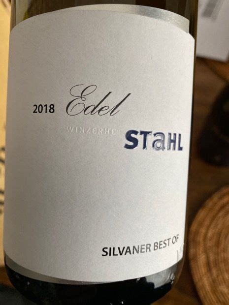 2020 Stahl Edel Best of Silvaner, Germany, Franken - CellarTracker