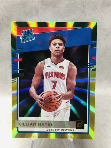 KILLIAN HAYES 2020 21 Donruss Green Yellow Laser Rated Rookie RC