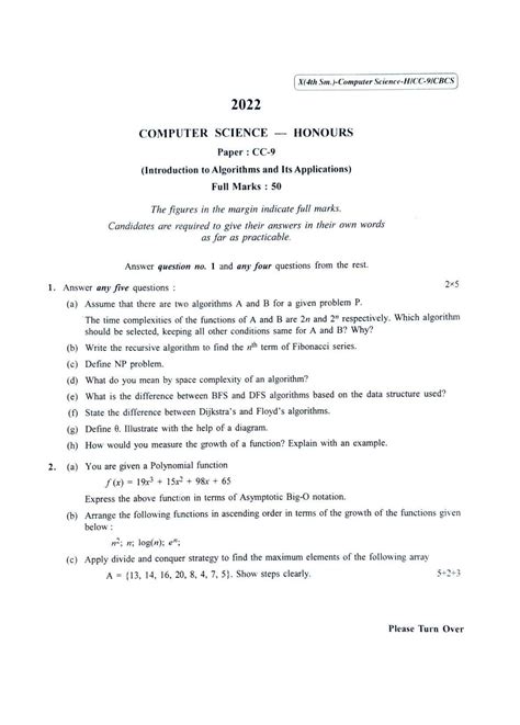 File Cu 2022 B Sc Honours Computer Science Semester 4 Paper Cc 9 Qp