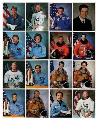 Space Shuttle Astronauts 16 Signed Photographs RR Auction