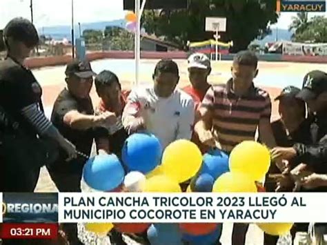 Yaracuy Habitantes De Cocorote Son Favorecidos Con El Plan Cancha