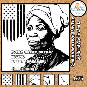 Harriet Tubman Collaborative Poster Black History Month Activity Bhm