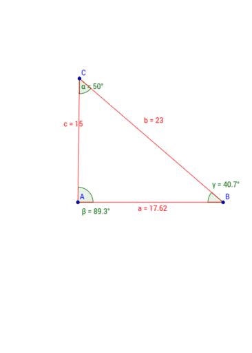 Triangulo Conocidos Dos Lados Y El Angulo Comprendido Geogebra