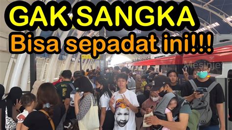 Tak Disangka Penumpang Lrt Jabodebek Bisa Seramai Ini Youtube