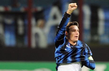 Inter Milan Captain Javier Zanetti Celebrates Editorial Stock Photo ...