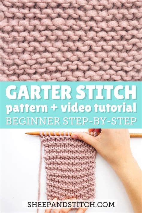 Garter Stitch Knitting for Beginners - Sheep and Stitch