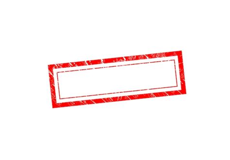 Premium Vector | Vector rectangular stamp without text. Red Stamp ...