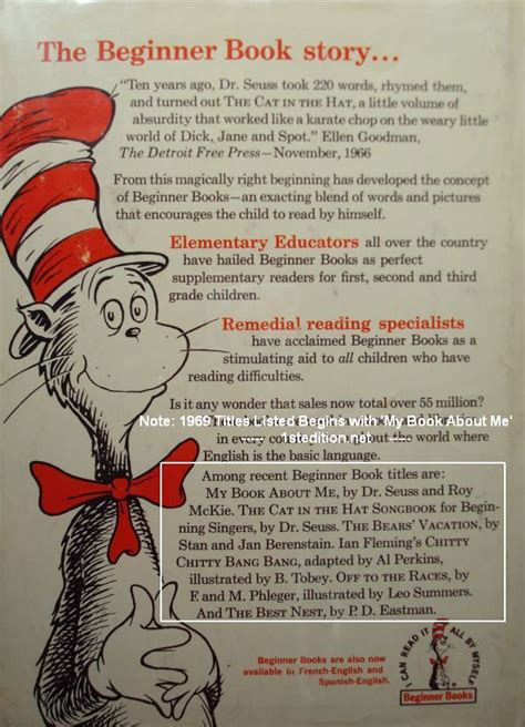 Identifying First Edition Dr Seuss Books And Beginner Books