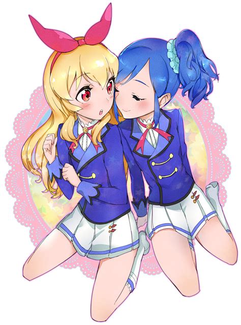 Hoshimiya Ichigo And Kiriya Aoi Aikatsu And 1 More Drawn By Mikurou