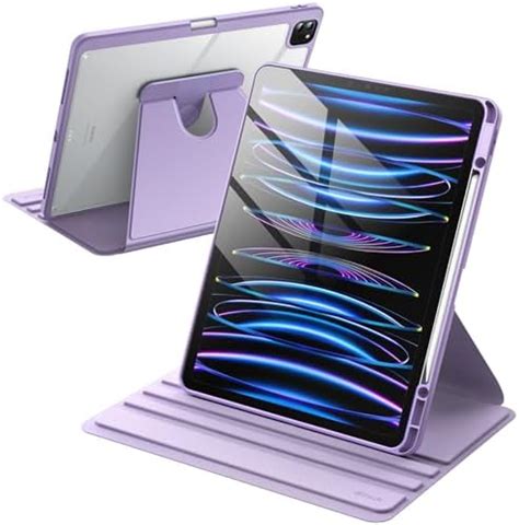 JETech Funda Giratoria Para IPad Pro 12 9 Pulgadas 2022 2021 2020 2018