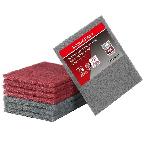 Boshcraft Premium 8 Pack Scuff Pads Graymaroon General