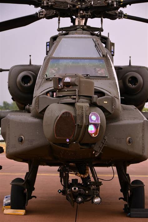 Ah64 Helicóptero De Apoyo Aéreo Táctico Militar Apache Imagen de