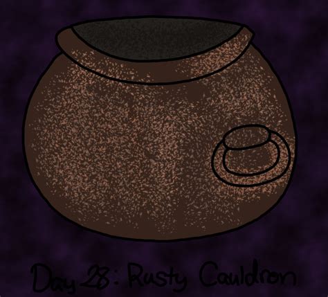 Drawtober Day 28 Rusty Cauldron By Yoshiofredemption On Deviantart