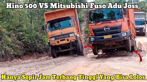 Mitsubishi Fuso Vs Hino Adu Ketangguhan Mesin Dikubangan Lumpur