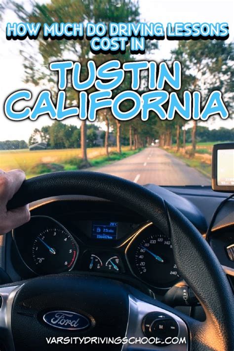 How Much Do Driving Lessons Cost In Tustin California