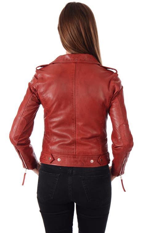 Women S Leather Jacket Handmade Motorcycle Solid Lambskin Leather Coat