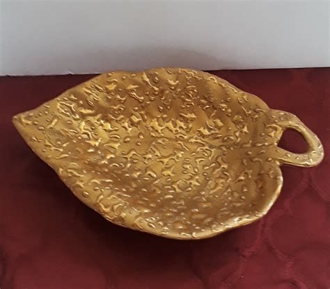 Gold Candy Dish Etsy