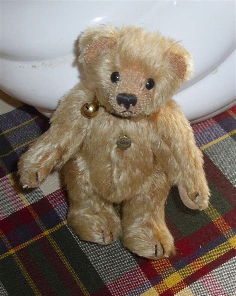 Original Teddy Hermann Hirschaid Cm Mohair Beige Guter Zustand Jahr