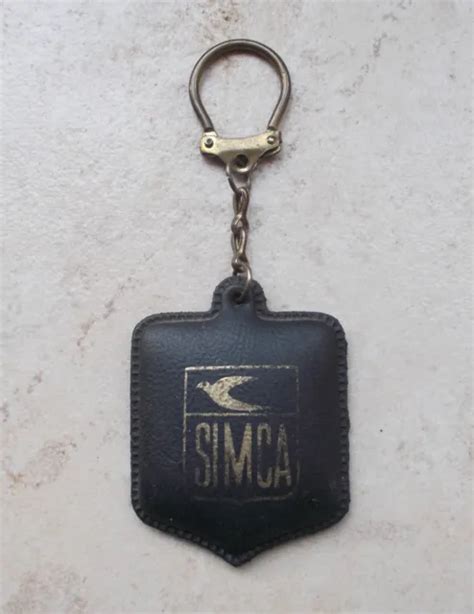 Ancien Porte Clefs Cl S Vintage Simca Automobilia S France Noir Eur