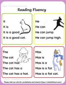 Free Reading Fluency Worksheets Your Home Teacher