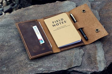 Leather Travel Journal Wallet Field Notes Wallet Cover DMleather