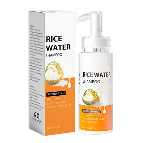 Lianbiquan Rice Water Hair Growth Shampoo, Biotin Rice Water Shampoo