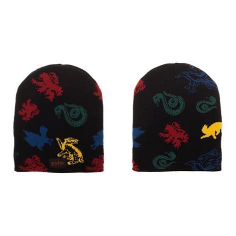 Hogwarts House Mascots Magic Jacquard Beanie Hogwarts Houses Beanie