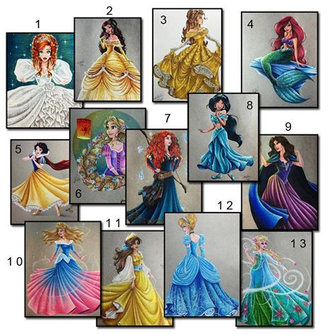 Disney Princess Girl 5D Diamond Painting Full Square Round Etsy