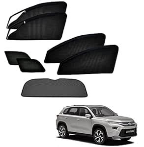 Auto Addict Zipper Magentic Car Sunshades Set Of Pcs Black With Dicky