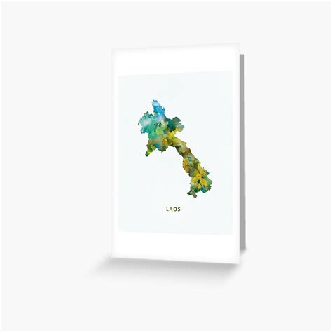 "Laos" Greeting Card for Sale by MonnPrint | Redbubble