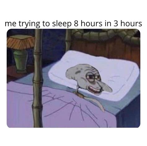 Me Trying To Sleep 8 Hours In 3 Hours Funny