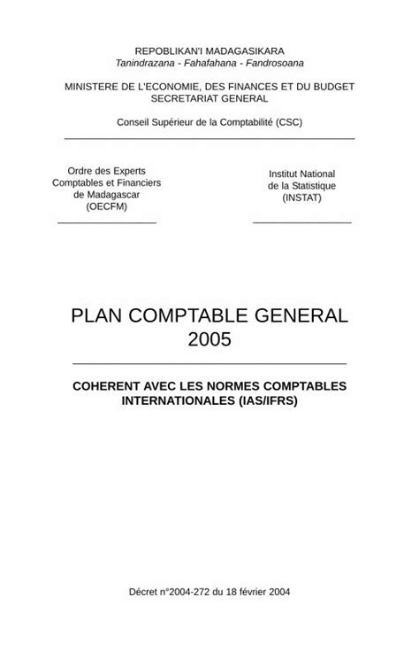 PDF Plan Comptable Général 2005 DOKUMEN TIPS