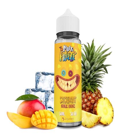 E Liquide Sacripant Mangue Ananas Multifreeze 50ml Liquideo E Vape