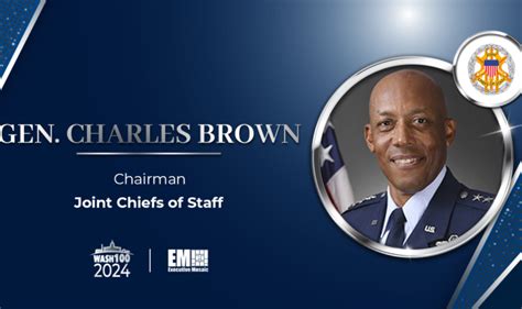 Joint Chiefs Chair Gen Charles Cq Brown Recognized With 2024 Wash100