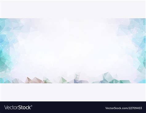 Geometric light blue polygonal background Vector Image