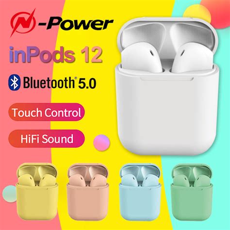 In Stock N Power Macaron Airpods TWS Wireless Bluetooth 5 0 Headset