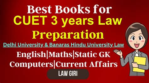 Best Books For Cuet Years Llb Cuet Pg Law Book Du Bhu Llb