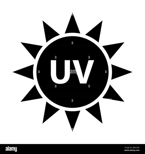 Icono de factor de protección solar símbolo de bloque de radiación uv