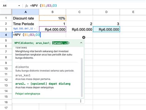 dibimbingid rumus npv  menghitung contoh istilah pentingnya
