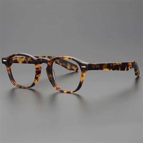 Japanese Handmade Acetate Eyeglasses Frame Men Vintage Optical Eyewear