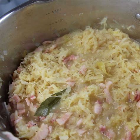 German Sauerkraut With Bacon All Tastes German