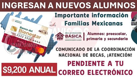 Para Alumnos De Nuevo Ingreso Becas Benito Ju Rez Importante