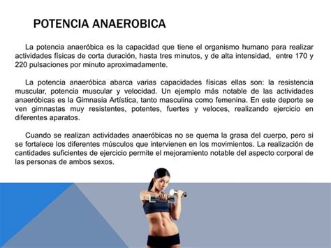 Resistencia Aerobica Y Potencia Anaerobica Ppt Descarga Gratuita