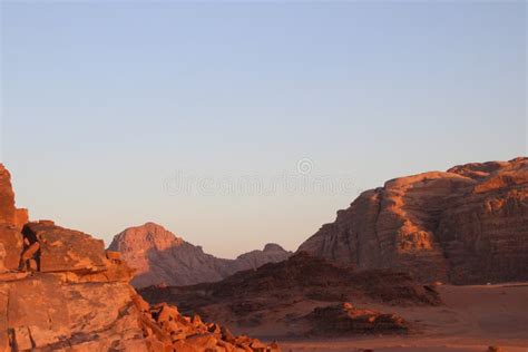 Wadi Rum Reserve Stock Image Image Of Hill Mountain 266373623